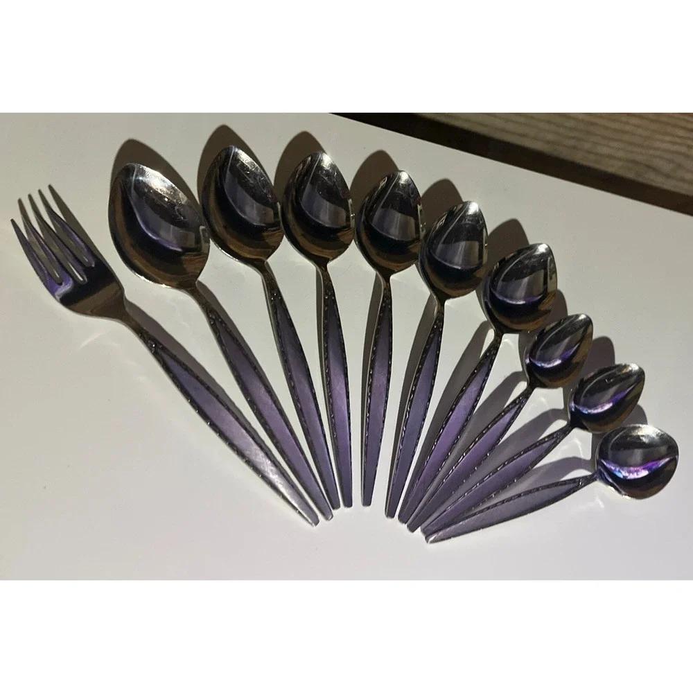 Lot of 10 Oneida Community Venetia Place Various Spoons &Fork Stainless Flatware